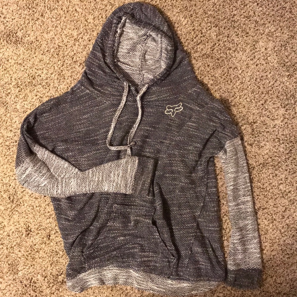Fox hoodie with open back